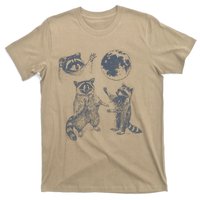 Three Raccoons Vintage Retro Raccoon Moon T-Shirt