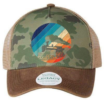 Train Railroad Vintage Retro Locomotive Old Model Legacy Tie Dye Trucker Hat