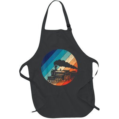 Train Railroad Vintage Retro Locomotive Old Model Apron