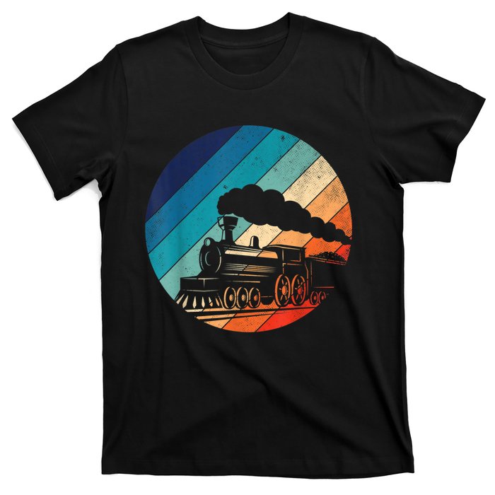 Train Railroad Vintage Retro Locomotive Old Model T-Shirt