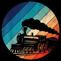 Train Railroad Vintage Retro Locomotive Old Model T-Shirt
