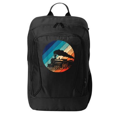 Train Railroad Vintage Retro Locomotive Old Model City Backpack