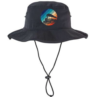 Train Railroad Vintage Retro Locomotive Old Model Bucket Hat