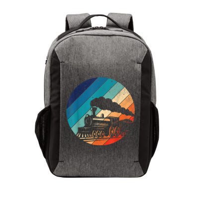 Train Railroad Vintage Retro Locomotive Old Model Vector Backpack