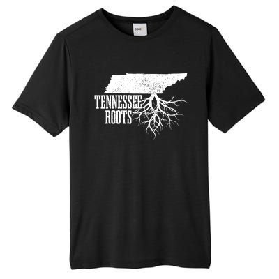 Tennessee Roots Vintage Usa Patriotic Pride State Map Tall Fusion ChromaSoft Performance T-Shirt