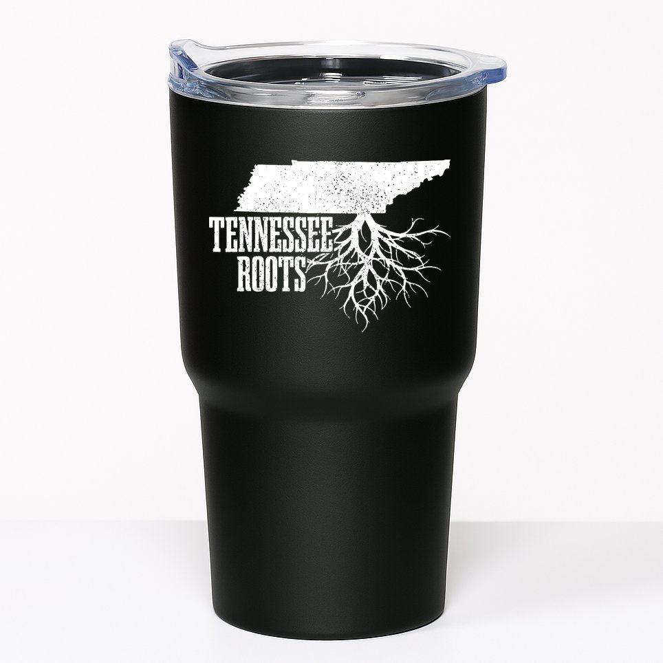 Tennessee Roots Vintage Usa Patriotic Pride State Map Tumbler