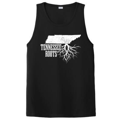 Tennessee Roots Vintage Usa Patriotic Pride State Map PosiCharge Competitor Tank