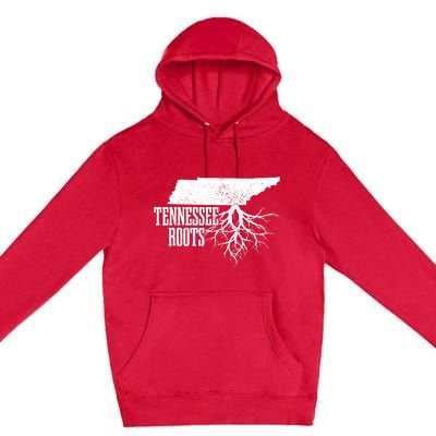 Tennessee Roots Vintage Usa Patriotic Pride State Map Premium Pullover Hoodie