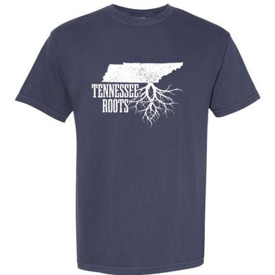 Tennessee Roots Vintage Usa Patriotic Pride State Map Garment-Dyed Heavyweight T-Shirt