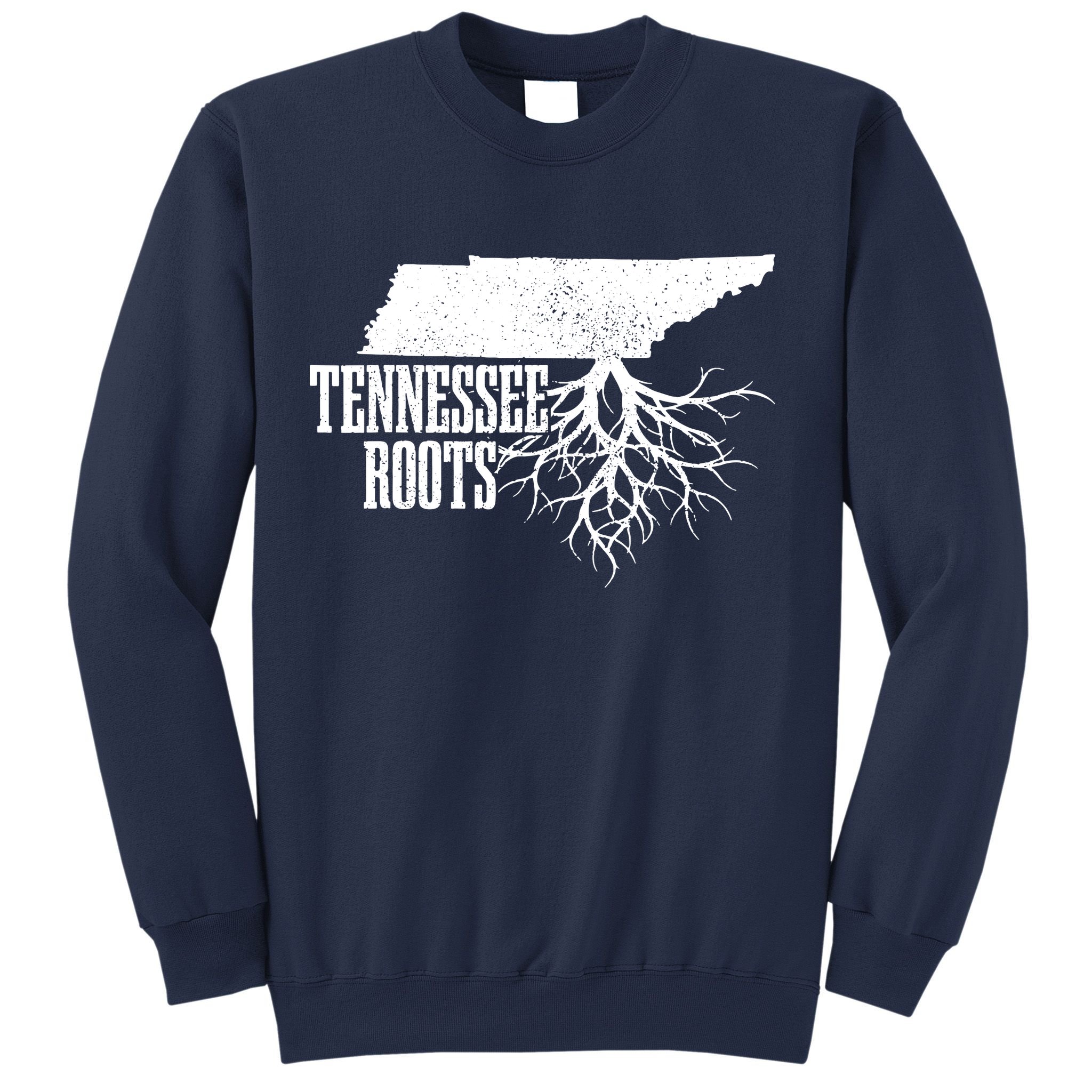 Tennessee Roots Vintage Usa Patriotic Pride State Map Sweatshirt