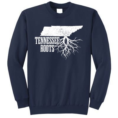 Tennessee Roots Vintage Usa Patriotic Pride State Map Sweatshirt