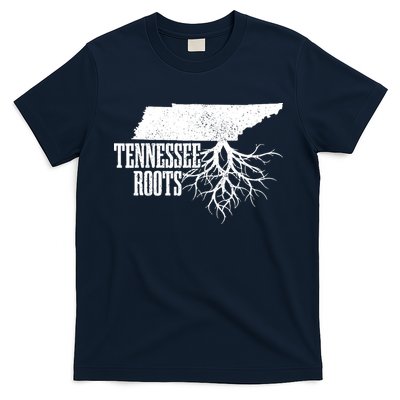 Tennessee Roots Vintage Usa Patriotic Pride State Map T-Shirt