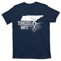 Tennessee Roots Vintage Usa Patriotic Pride State Map T-Shirt