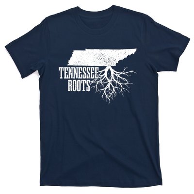 Tennessee Roots Vintage Usa Patriotic Pride State Map T-Shirt