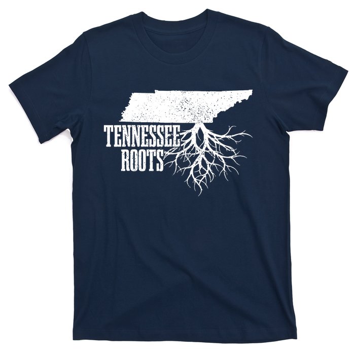 Tennessee Roots Vintage Usa Patriotic Pride State Map T-Shirt