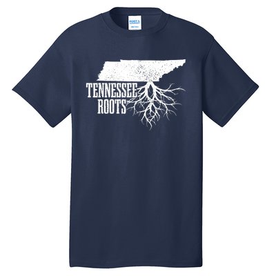 Tennessee Roots Vintage Usa Patriotic Pride State Map Tall T-Shirt