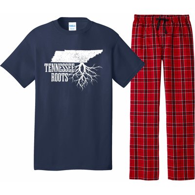 Tennessee Roots Vintage Usa Patriotic Pride State Map Pajama Set