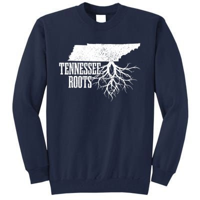 Tennessee Roots Vintage Usa Patriotic Pride State Map Tall Sweatshirt