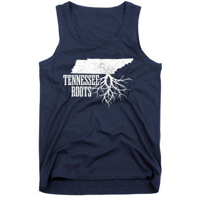 Tennessee Roots Vintage Usa Patriotic Pride State Map Tank Top