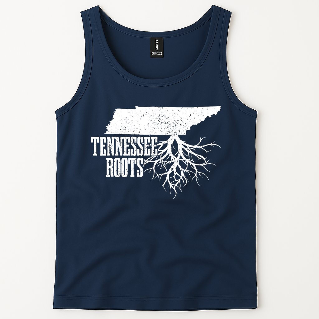 Tennessee Roots Vintage Usa Patriotic Pride State Map Tank Top