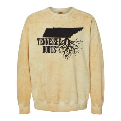 Tennessee Roots Vintage Usa Patriotic Pride State Map Colorblast Crewneck Sweatshirt