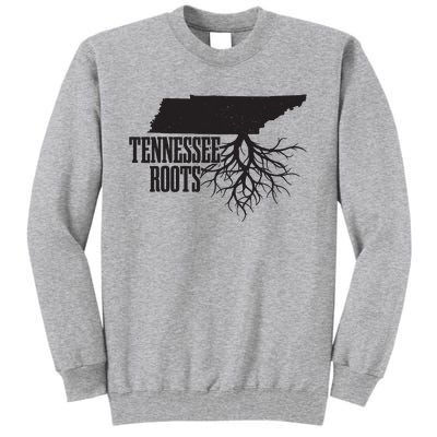 Tennessee Roots Vintage Usa Patriotic Pride State Map Tall Sweatshirt