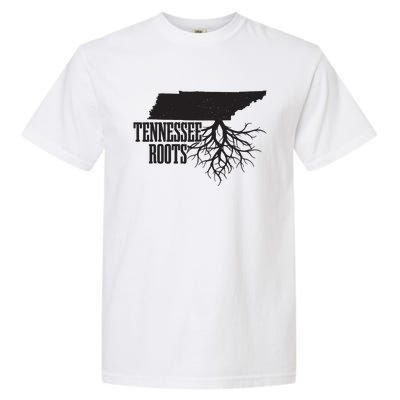 Tennessee Roots Vintage Usa Patriotic Pride State Map Garment-Dyed Heavyweight T-Shirt