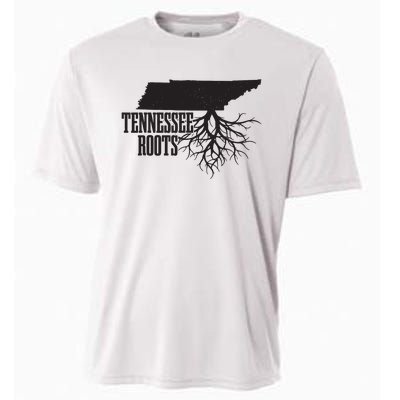 Tennessee Roots Vintage Usa Patriotic Pride State Map Cooling Performance Crew T-Shirt