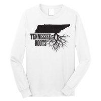 Tennessee Roots Vintage Usa Patriotic Pride State Map Long Sleeve Shirt