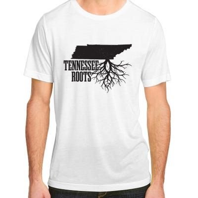 Tennessee Roots Vintage Usa Patriotic Pride State Map Adult ChromaSoft Performance T-Shirt