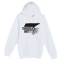 Tennessee Roots Vintage Usa Patriotic Pride State Map Premium Pullover Hoodie