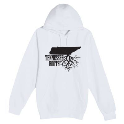 Tennessee Roots Vintage Usa Patriotic Pride State Map Premium Pullover Hoodie