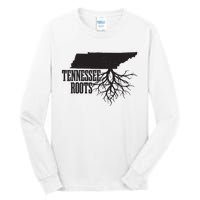 Tennessee Roots Vintage Usa Patriotic Pride State Map Tall Long Sleeve T-Shirt