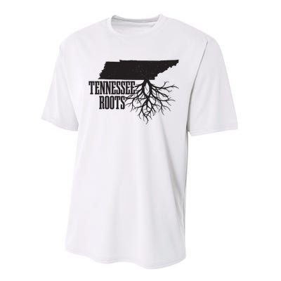 Tennessee Roots Vintage Usa Patriotic Pride State Map Performance Sprint T-Shirt