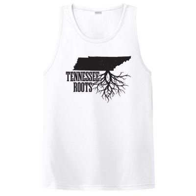 Tennessee Roots Vintage Usa Patriotic Pride State Map PosiCharge Competitor Tank