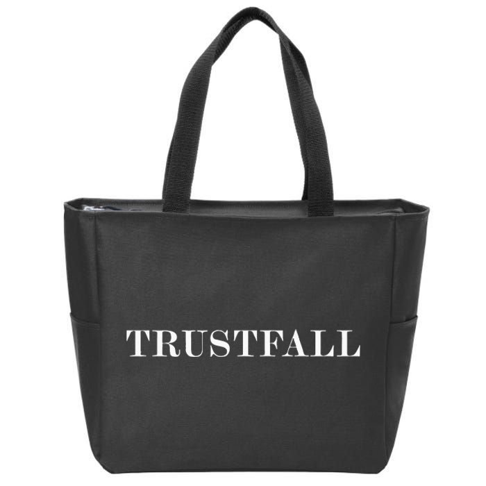 Trustfall Retro Vintage Zip Tote Bag