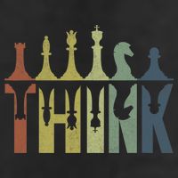Think Retro Vintage Chess Pieces Player Gifts Chess Coach Hat