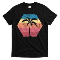 Tropical Retro Vintage Palm Trees Sunset T-Shirt