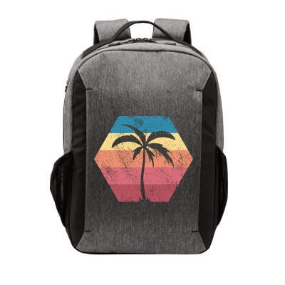 Tropical Retro Vintage Palm Trees Sunset Vector Backpack
