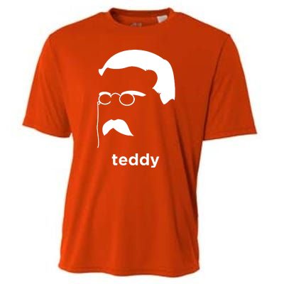 Teddy Roosevelt Vector Art American Cooling Performance Crew T-Shirt