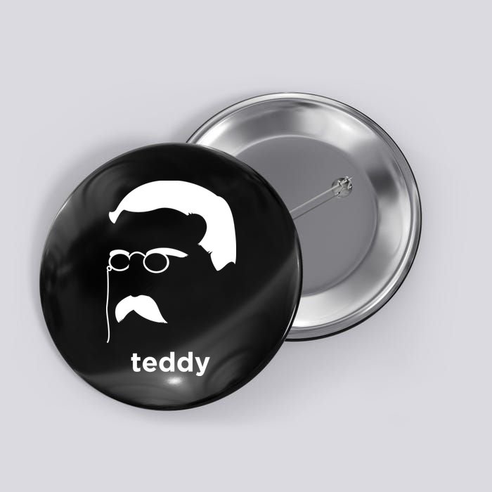 Teddy Roosevelt Vector Art American Button