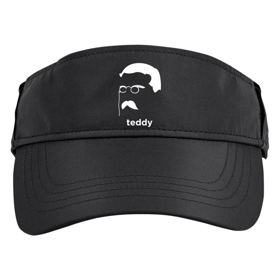 Teddy Roosevelt Vector Art American Adult Drive Performance Visor