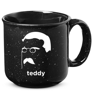 Teddy Roosevelt Vector Art American 15oz Campfire Ceramic Mug