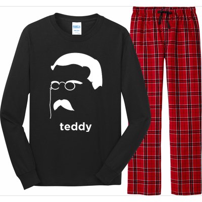 Teddy Roosevelt Vector Art American Long Sleeve Pajama Set