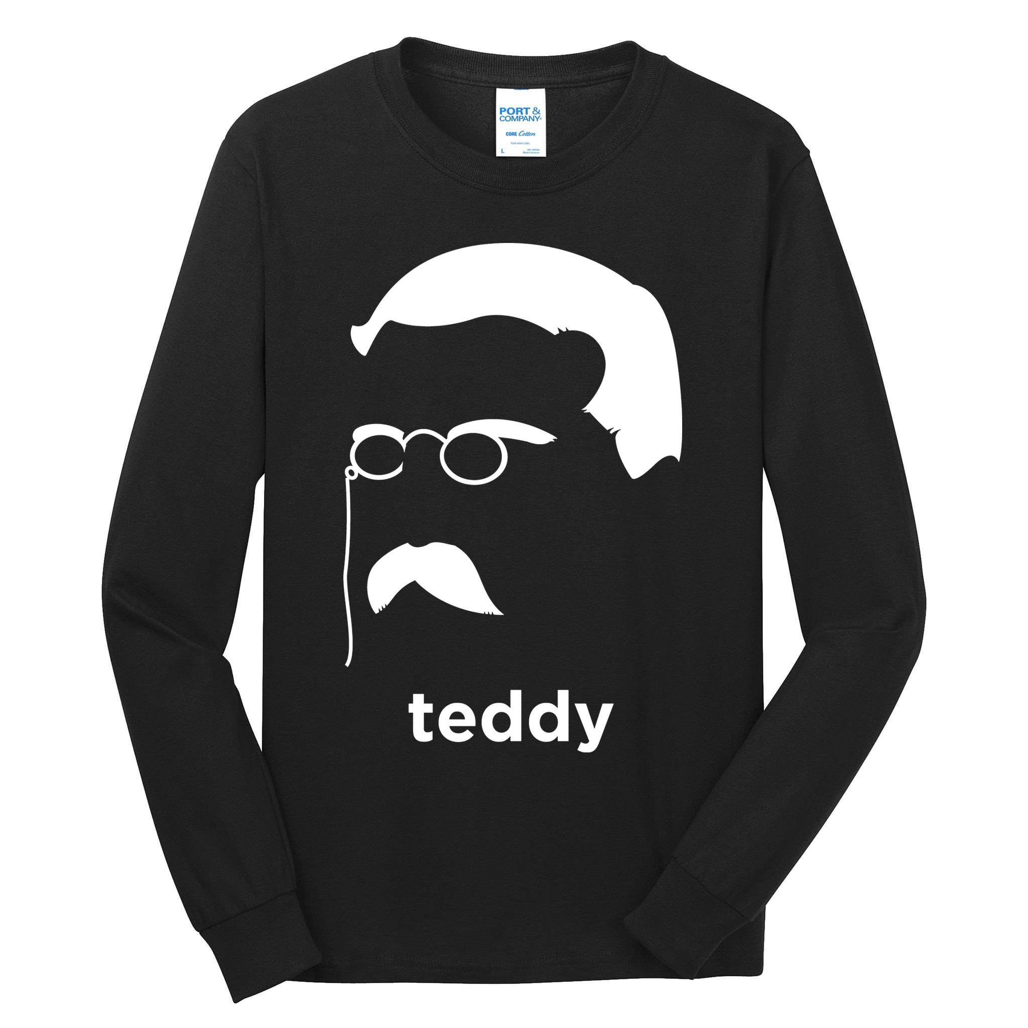 Teddy Roosevelt Vector Art American Tall Long Sleeve T-Shirt