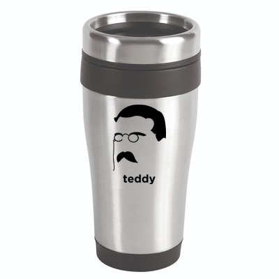 Teddy Roosevelt Vector Art American 16oz Travel Tumbler