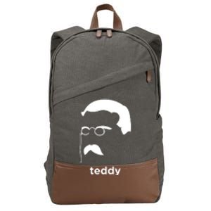 Teddy Roosevelt Vector Art American Cotton Canvas Backpack