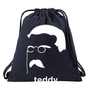 Teddy Roosevelt Vector Art American Drawstring Bag