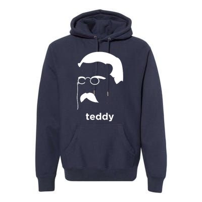 Teddy Roosevelt Vector Art American Premium Hoodie