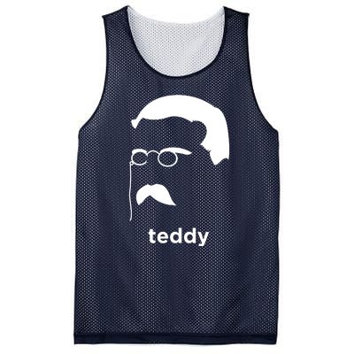 Teddy Roosevelt Vector Art American Mesh Reversible Basketball Jersey Tank